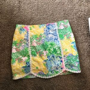 Lilly Pulitzer tropical skort cotton summer